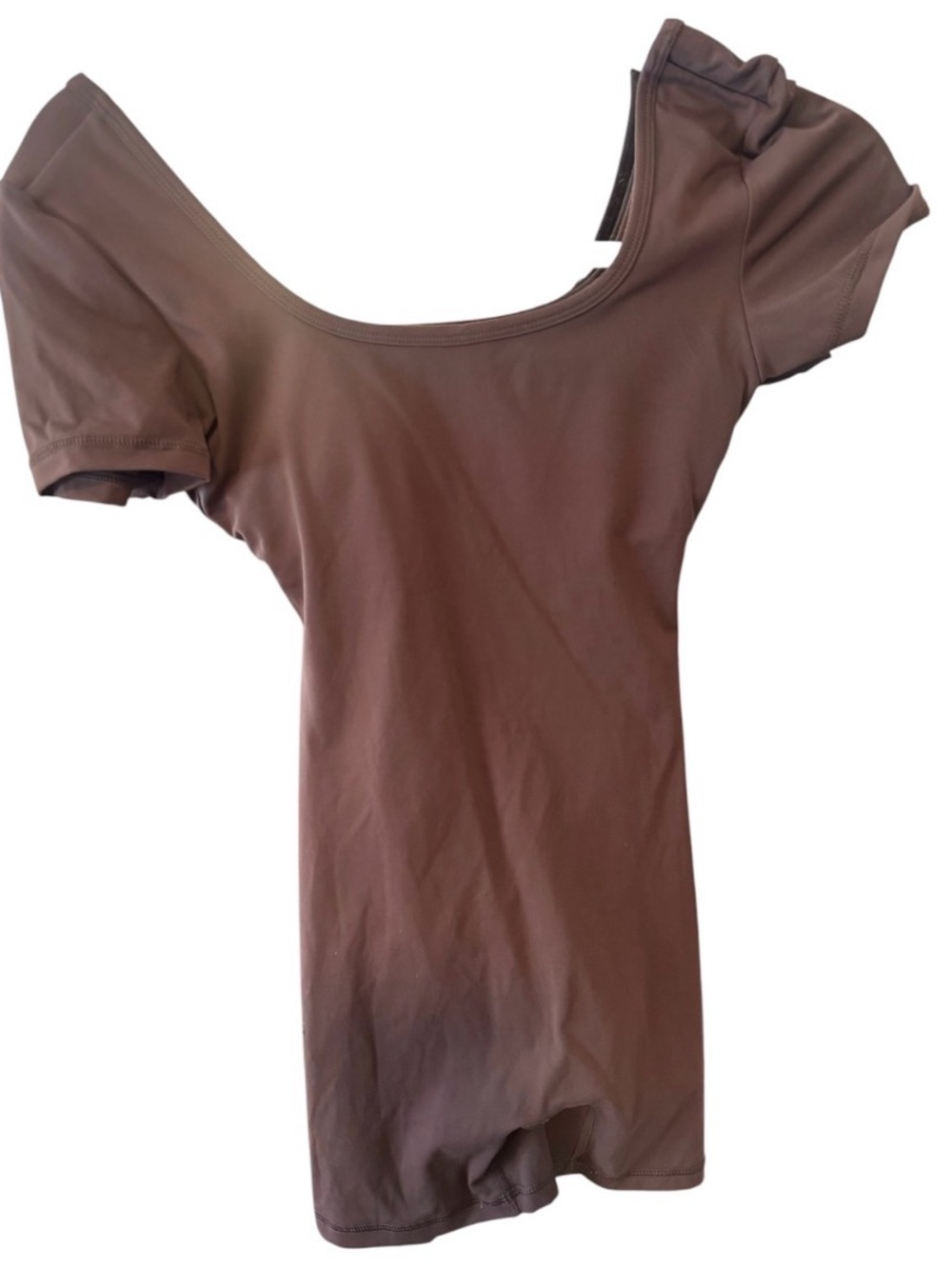 Women's Brown Scoop Neck One Piece